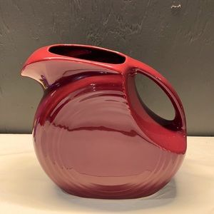 RETIRED FIESTA CINNABAR WATER PITCHER